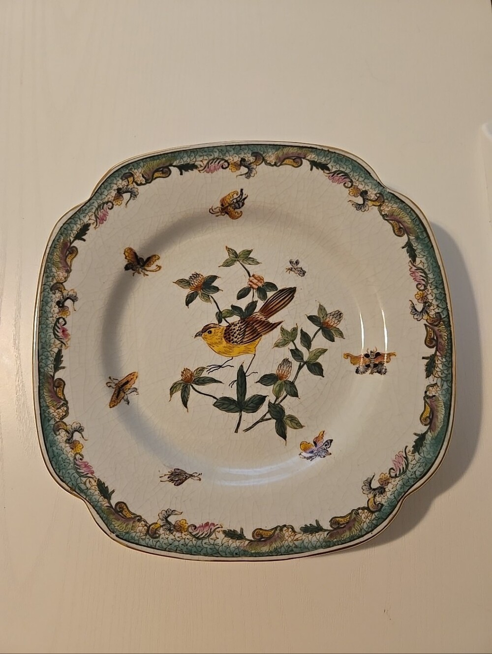 Yellow Songbird Decorative Plate - Home Dining 9 3/4"